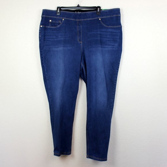 Lot of 2 Slim Factor by Investments Ankle Pull-On Jeggings Size 3X - Picture 2 of 7